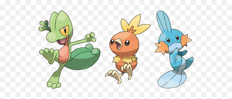 What Is Your Favorite Starter From Each Pokémon Generation - Pokemon Gen 3 Starters Png Emoji,Pixelmon Ruby Of Emotion