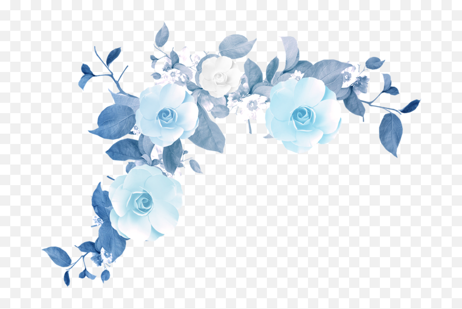 Download Watercolor Flowers Tumblr Png Png U0026 Gif Base - Blue Watercolour Flower Png Emoji,Flower Emoticon Tumblr