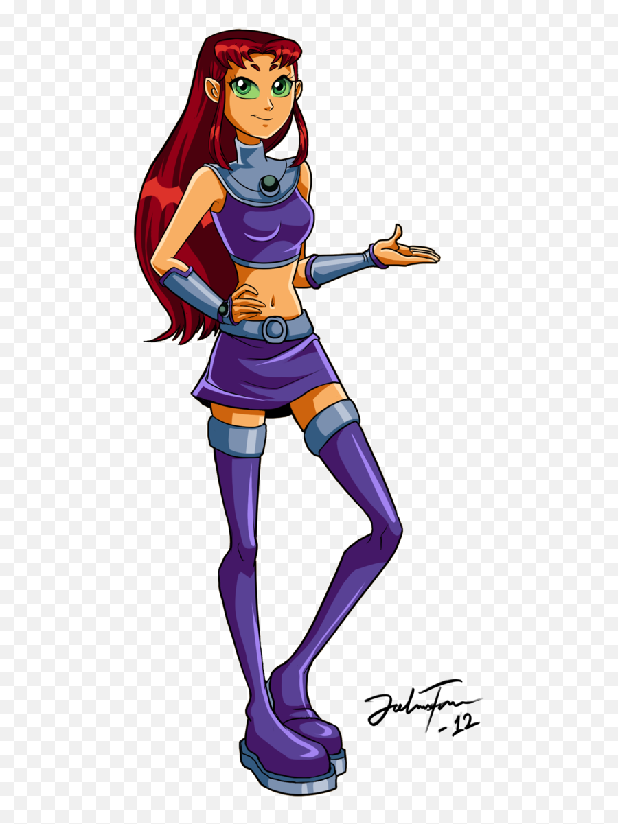 Titans - Starfire Teen Titans 2003 Png Emoji,Raven Teen Titans Emotions