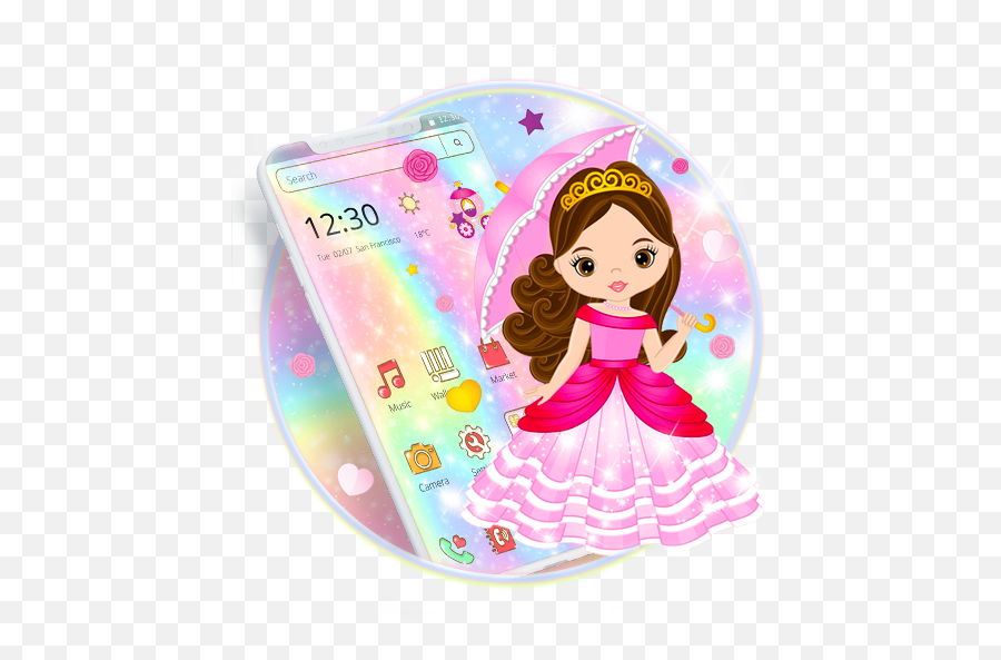 2021 Cute Princess Doll Theme Pc Android App Download - Girly Emoji,Holy Bible Emoji