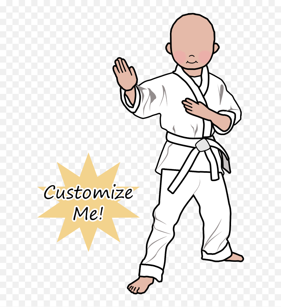 Martial Arts Or Karate Kid Personalized Christmas Ornament - Martial Arts Belt Emoji,Letter And Boy Emoji