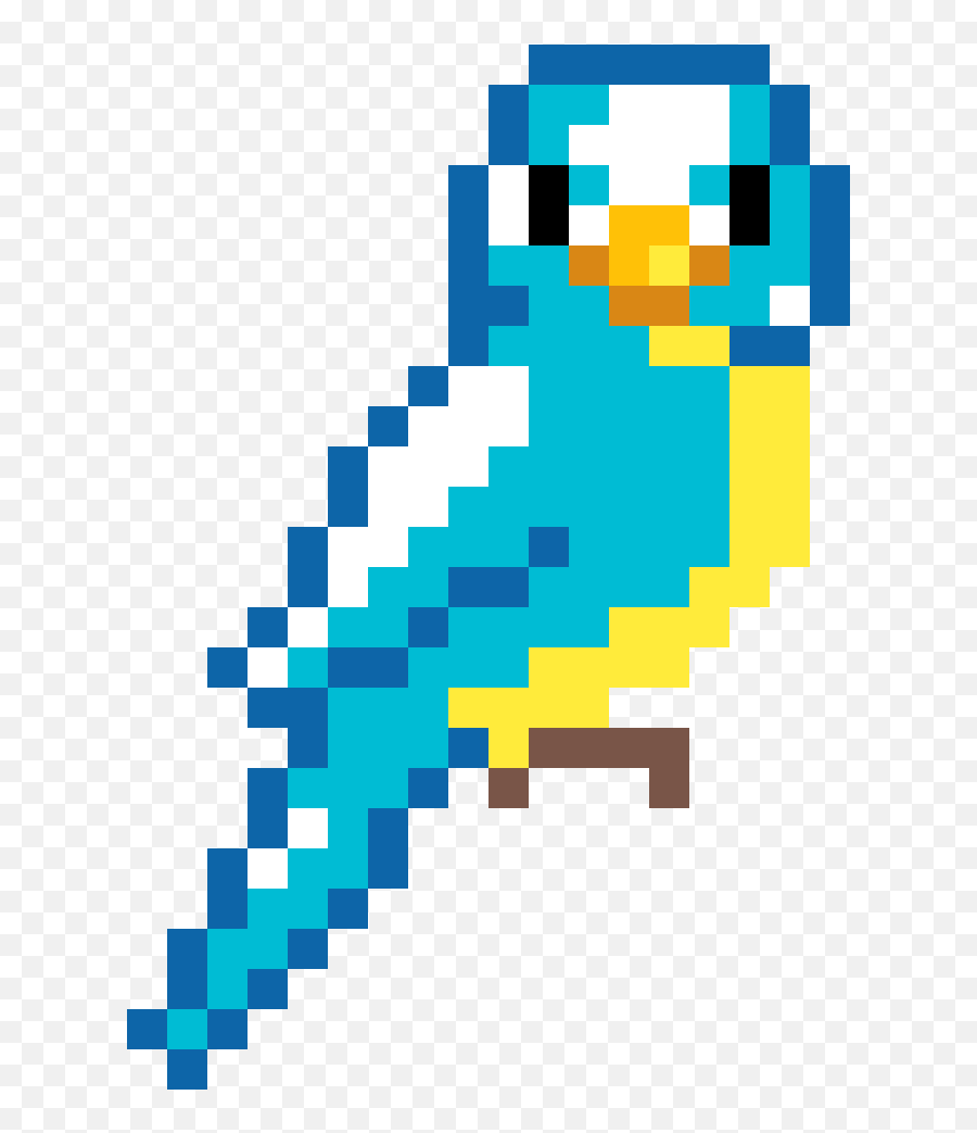 Minecraft Pixel Art Facile - Blue Bird Pixel Art Transparent Emoji,Spreadsheet Pixel Art Emoji