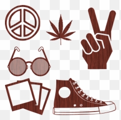 Cannabis Hippie John Lennon Glasses - Shoes Vector Emoji,John Lennon Emoticon