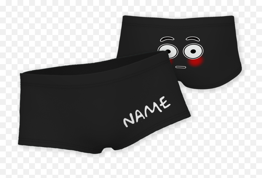 Kidu2019s Custom Property Of Name Boxer Shorts - Emoji Of Flushed Face Solid,Emoji Body Pillow Case