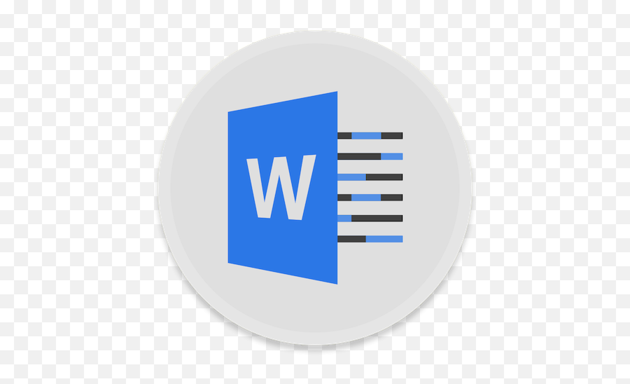 Word Icon - Word 2016 Icon Png Emoji,Where Are Emojis In Outlook Office 2016