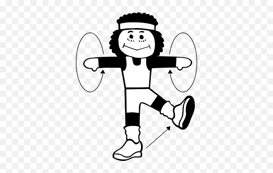 Kids Exercise Black And White Png Image - Exercise Clip Art Black And White Emoji,Emoticon Exercising To Video