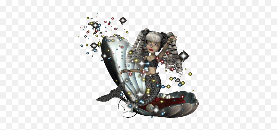 Mermaid Glitter Gifs - Gif Sirenas En El Mar Animado Emoji,Mermaid Emoticons Facebook
