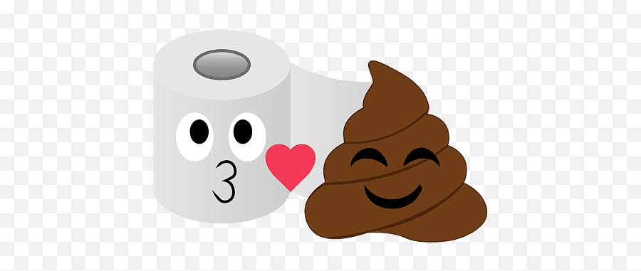 Poop And Toilet Tissue Couple Showing Love Iphone 12 Case - Poop Couple Dp Emoji,Where Are Emoticons On Iphone 5s