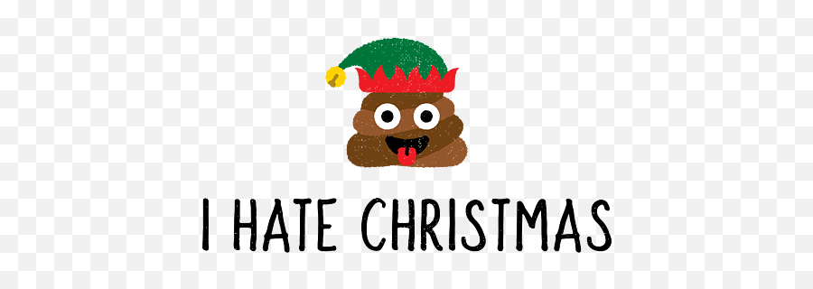I Hate Christmas Funny Poop Emoji Gift - Hate Christmas,Picure Of Emojis Figet Spine