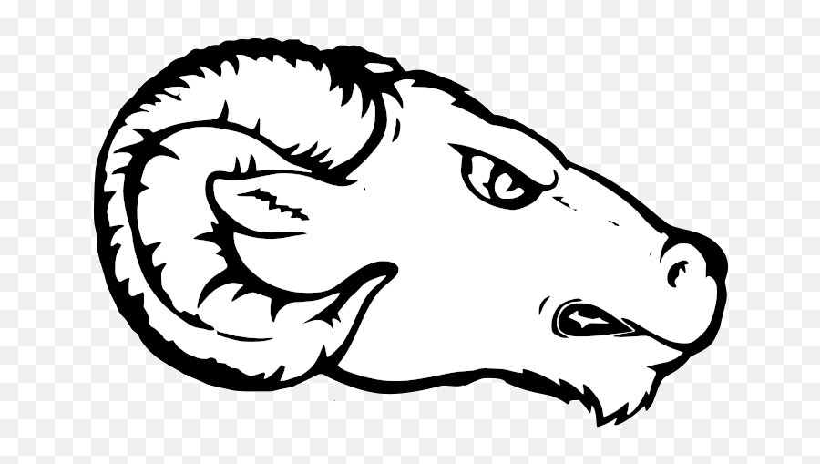 Aries Ram Head Tattoo Black And White Clipart Free Svg File - Automotive Decal Emoji,Black Sheep Emoji