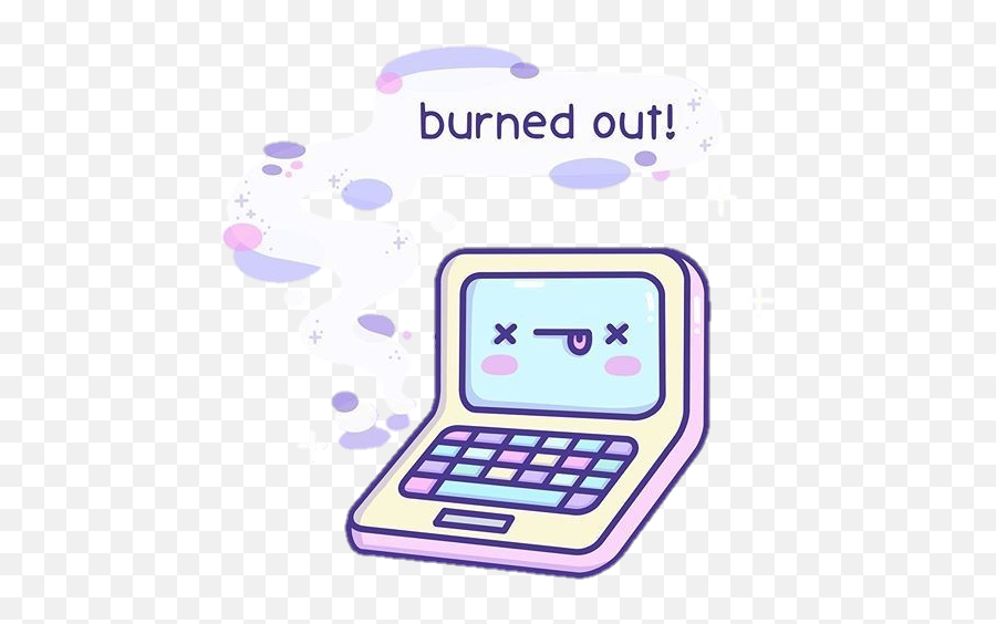 Stickers Computer Technology Died - Kawaii Drawings Becky Cas Emoji,Unicorn Emoji For Computer