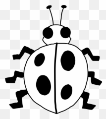 Rose Black And White Clipart - Ladybird Clipart Black And White Emoji,Printable Emojis Black Adn White
