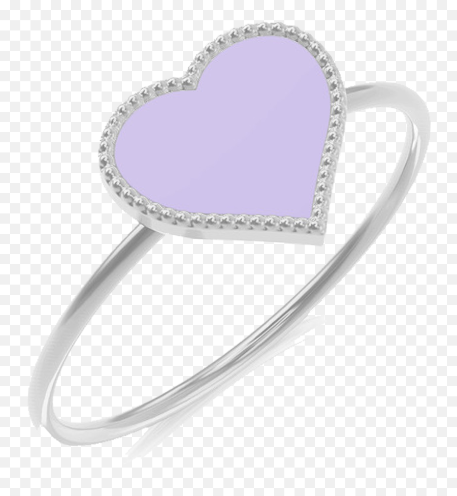 Kids Enamel Heart Ring Emoji,Heart Emoticon Ring Silver