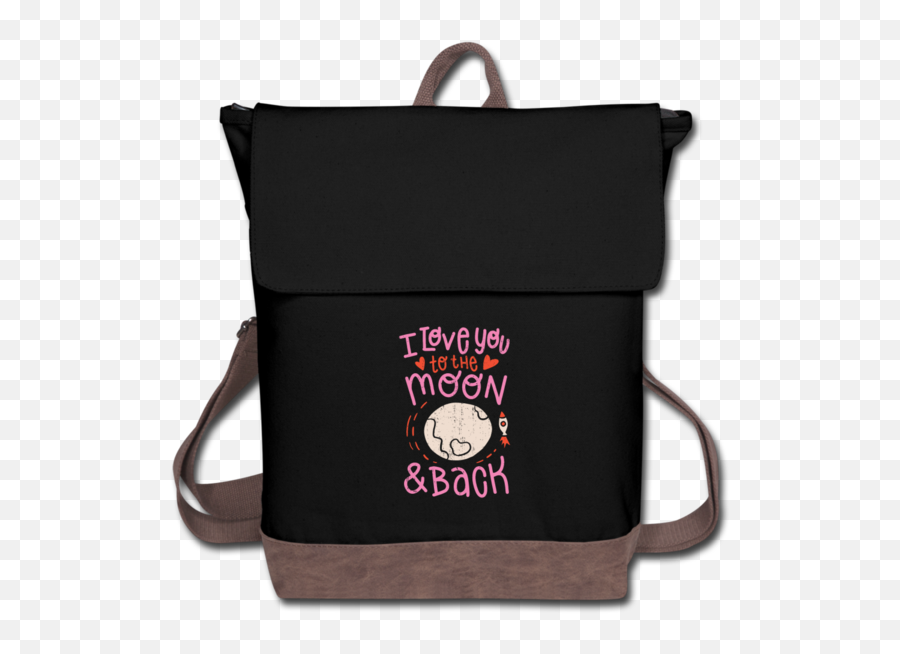 Moon And Back Canvas Backpack - Backpack Emoji,Love You To The Moon And Back Emoji Images