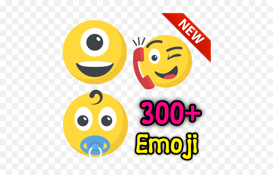 Wastickers Apps - Happy Emoji,300 Emoji