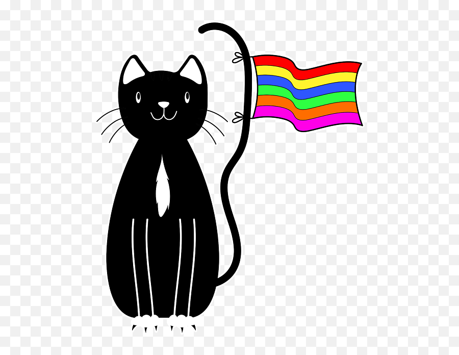 Gay Pride Cat For Men Women - Owner Lgbtq Flag Bath Towel Emoji,Animal Emotion Model Sheet