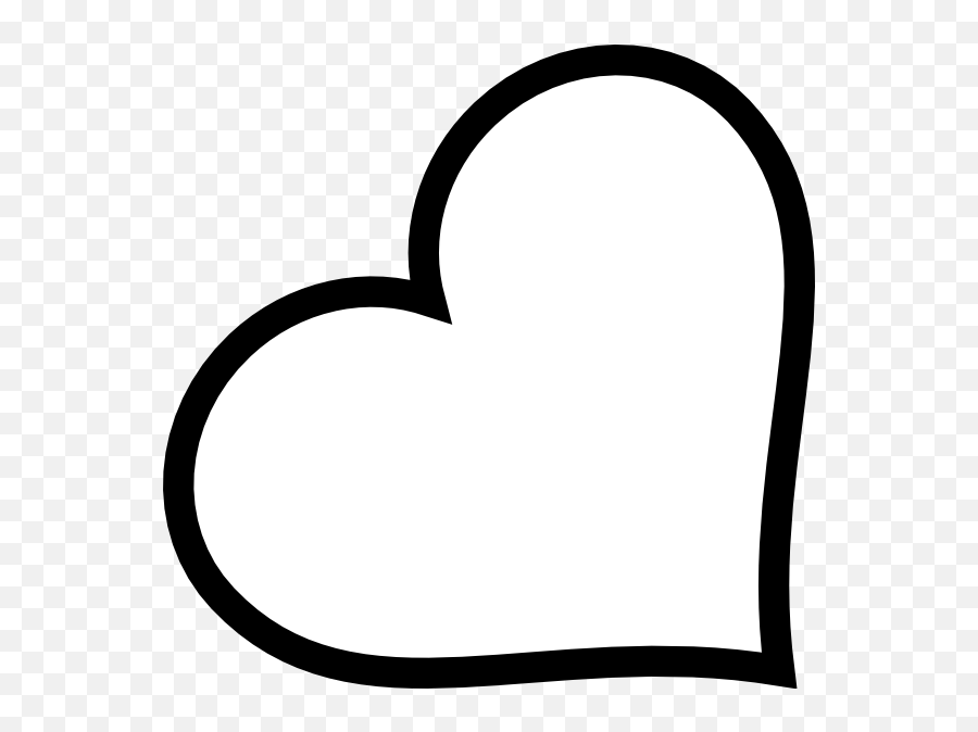 Heart Black And White Outline - Clipart Best Emoji,How To Do White Outline Heart Emoji