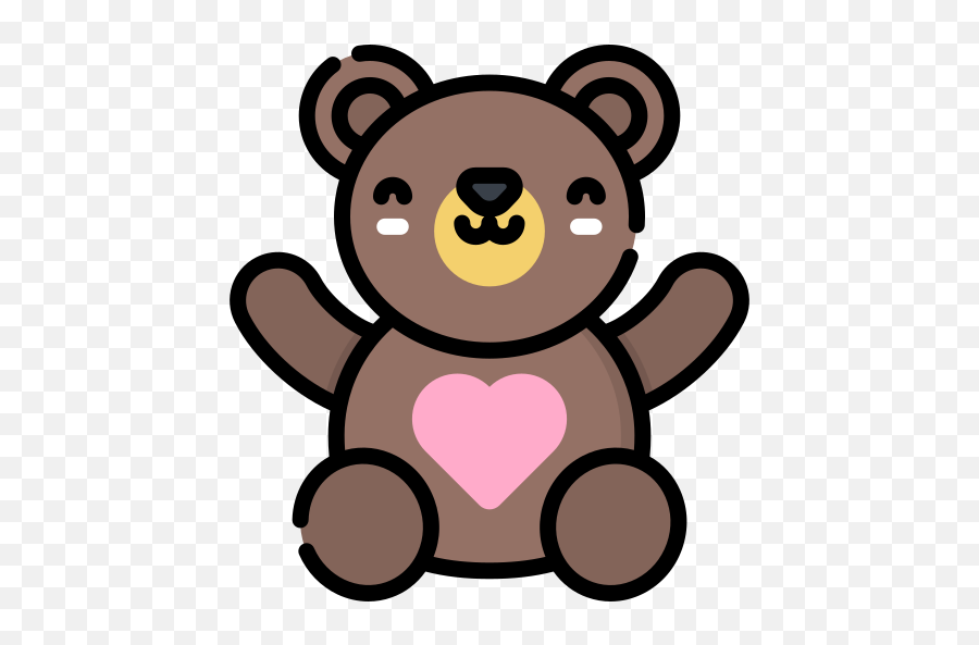 Teddy Bear - Free Animals Icons Emoji,Bear Emojis