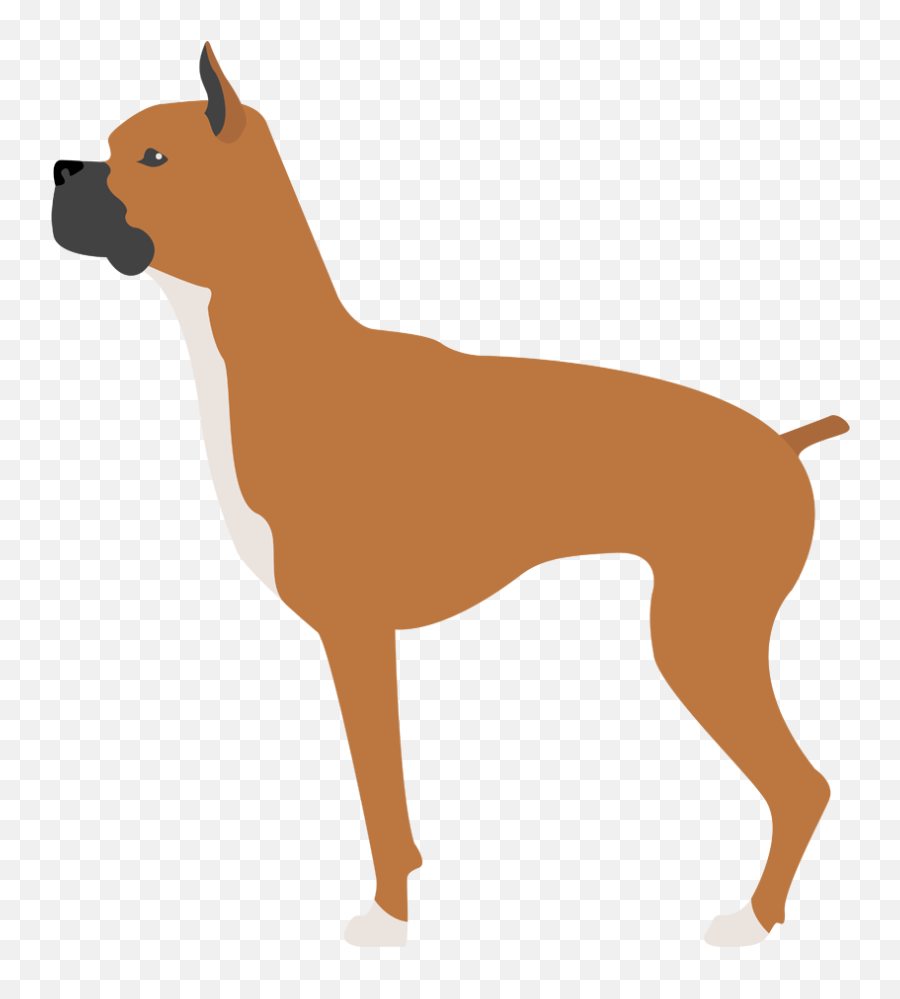 Boxer - Dog Clipart Full Size Clipart 1419382 Pinclipart Dog Emoji,Doberman Emoji