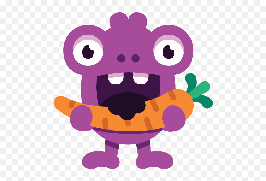 Happy Monster Stickers By Frederik De Paepe - Dot Emoji,Purple Monster Emoji