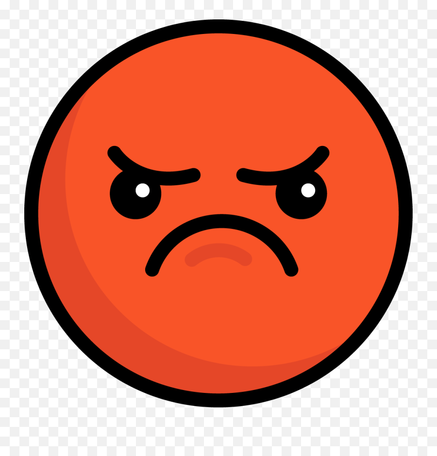 Angry Emoji Vector Svg Icon - Angry Face Clipart Transparent,Angry Emoji