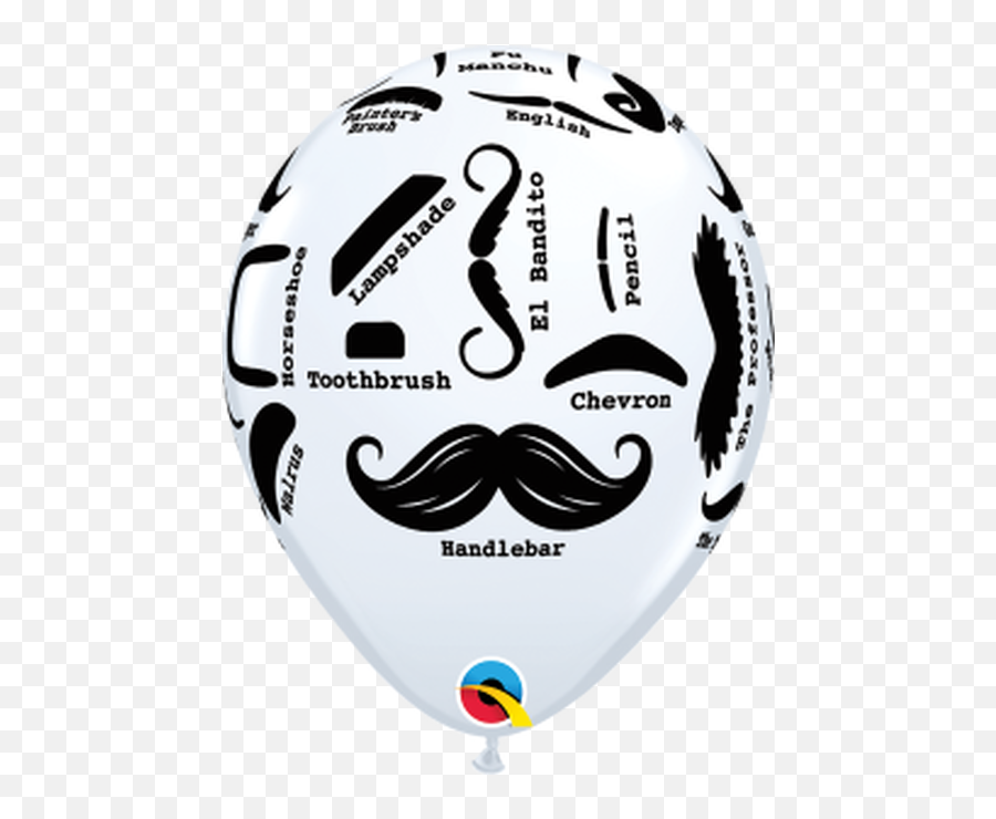 Orange Mustache Assortment - Balloon Emoji,Handlebar Mustache Emoji