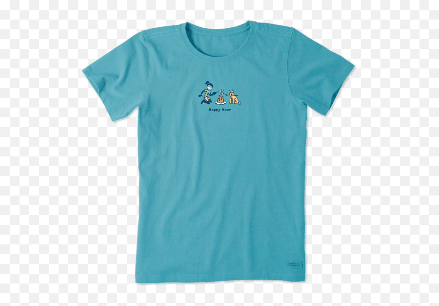 Jackie Happy Hour Vintage Crusher Tee - Happy Trails Vista Life Is Good Emoji,Happy Hour Emoji 2