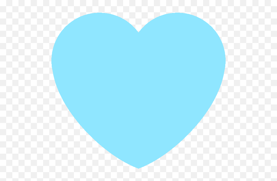 Heart Shape Color Blue Emoji,Blue Heart Emoji