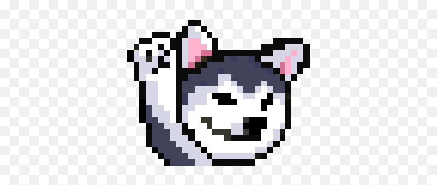 Lihkg Husky - Whatsticker Cat Face Pixel Art Emoji,Husky Emoji