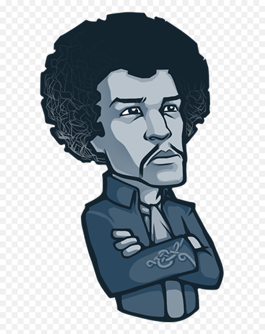 Moar - Elvis Jimmy Hendrix Drawing Emoji,Telegram Emoji Stickers