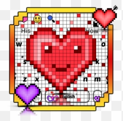 Smiley Pixel Heart Keyboard Theme - Apps En Google Play Emoji,Corazon Azul Emoji