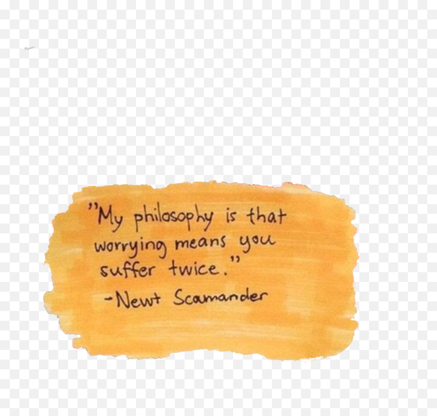 Qoute Yellow Newtscamander Tumblr Sticker By Anais - Language Emoji,Worrying Emoji