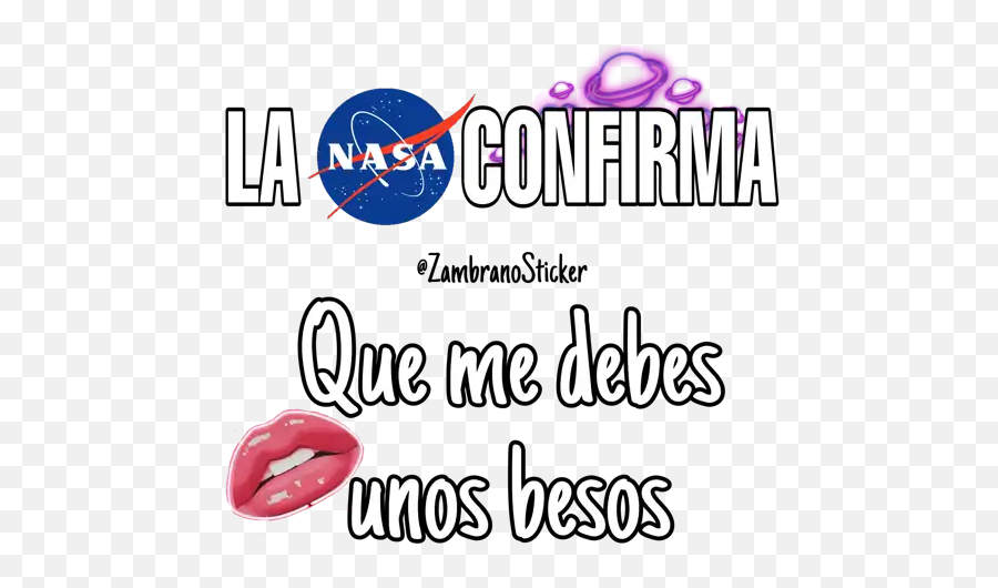 La Nasa Confirma Stickers For Whatsapp - Kennedy Space Center Emoji,Nasa Emoji