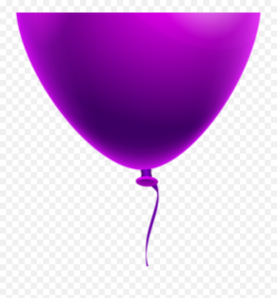 Download Hd Balloon Clipart Single Purple Balloon Png - Single Balloons Clip Art Png Emoji,Balloons Emoji Png