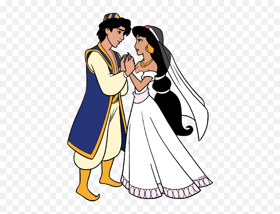 Picture - Disney Clip Jasmine And Aladdin Emoji,Alladin And Jasmine Emojis