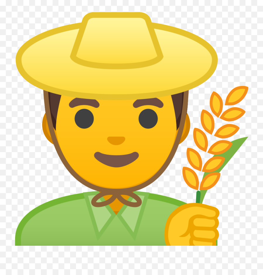 Man Farmer Emoji Meaning With - Farmer Icon Png,Cowboy Emoji