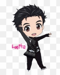 Personnage Yûri Animé Yuri On Ice Format Render Png - Yuri Katsuki Yuri On Ice Chibi Emoji,Makkachin Yuri On Ice Emoticon