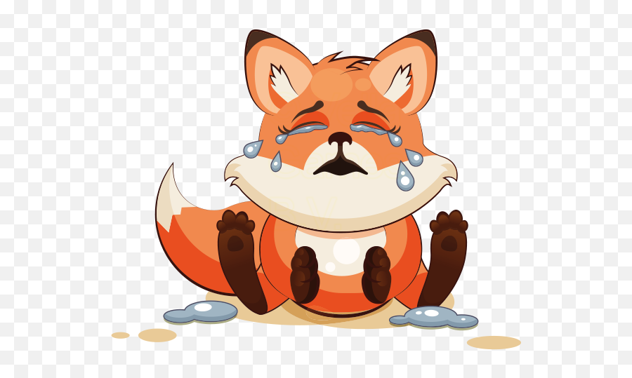 The Happiest Fox By Edb Group - Clipart Of Sad Fox Emoji,Fox And Hare Emoji