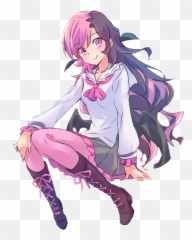 Animegirl Vampire Vampiregirl Sticker - Kawaii Cute Anime Vampire Girl Emoji,Long Hair Vampire Emoji