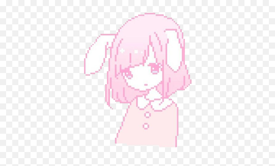 Cute Pixel Art Transparent Background A Tutorial Series To - Sad Bunny Ears Anime Emoji,Kawaii Bunny Pixel Emoticons