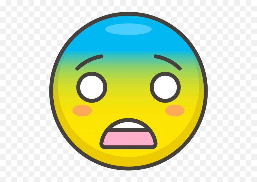 Fearful Face Emoji Png Transparent Emoji - Freepngdesigncom,Emoticon For Fear
