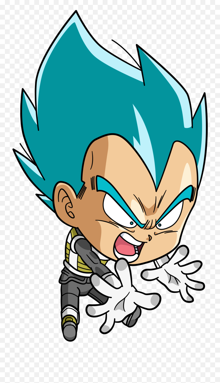 Vegeta Y Bulma Toon Transparent - Vegeta Png Chibi Emoji,Vegeta Emojis