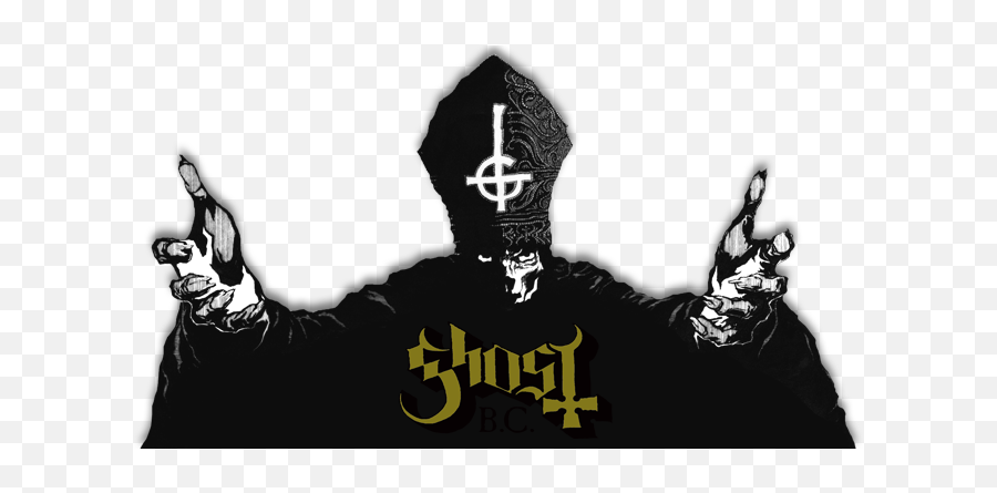 Download Ghost Preaches To A Sold Out Clergy At The - Band Ghost Logo Png Emoji,Fb Emoji Ghost