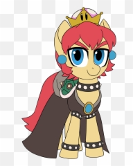Bananimationofficial Pony - Bowsette Pony Emoji,Does Princess Peach Plays With Mario Luigi And Bowser's Emotions