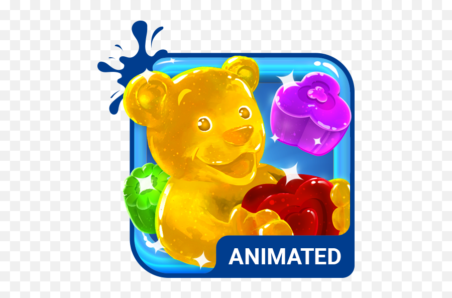 Jelly Bears Animated Keyboard Live Wallpaper U2013 Apps On - Happy Emoji,Gummy Bear Emoji