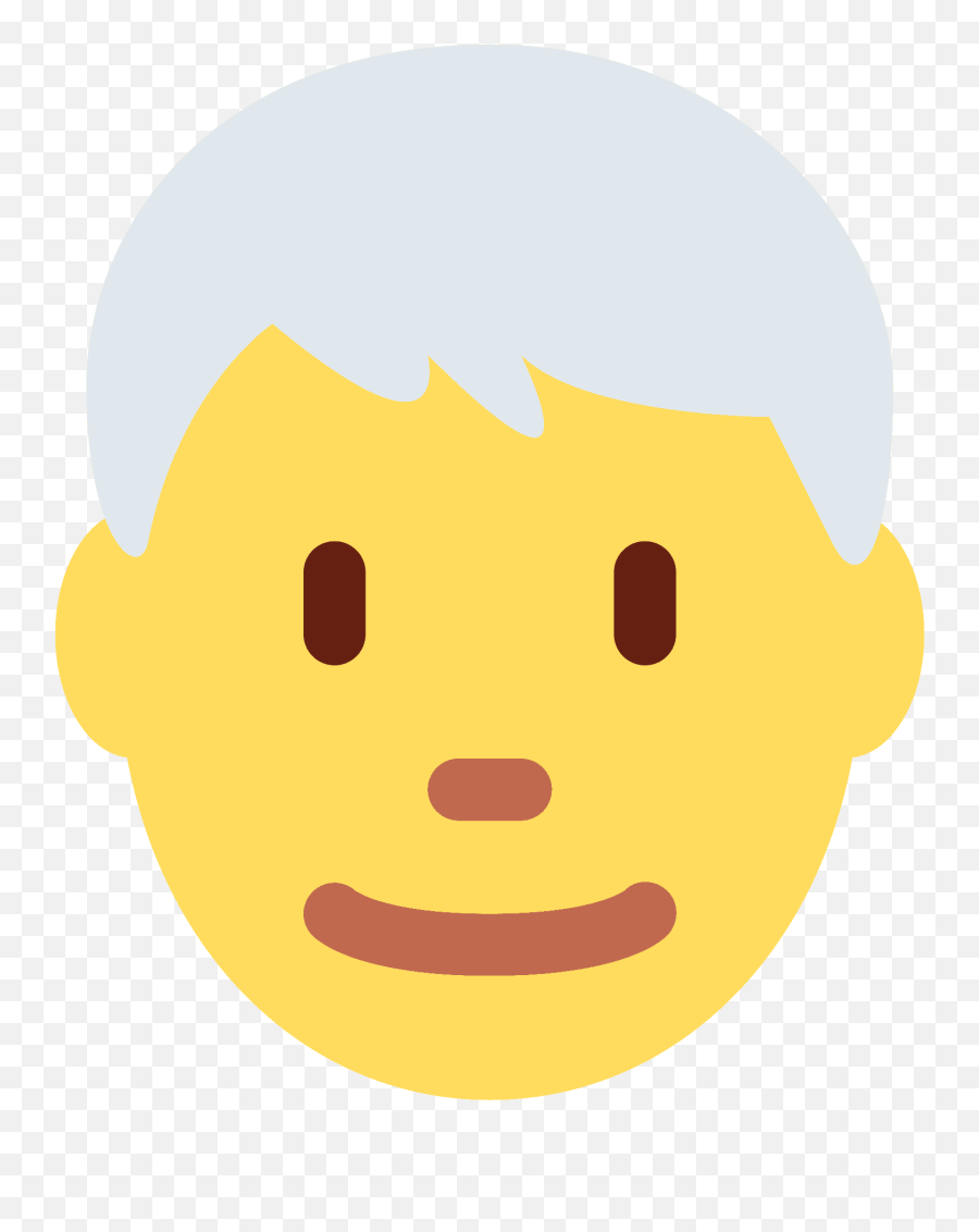 White Hair Emoji - Boneco Com Cabelo Branco,Mature Emoji