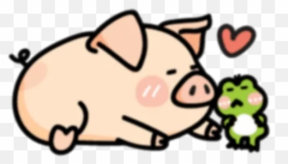 Pigpig U0026 Guagua Prt1 - 2 Full Telegram Stickers Pig Pig And Guagua Gif Emoji,Whatsapp Pig Emoticon