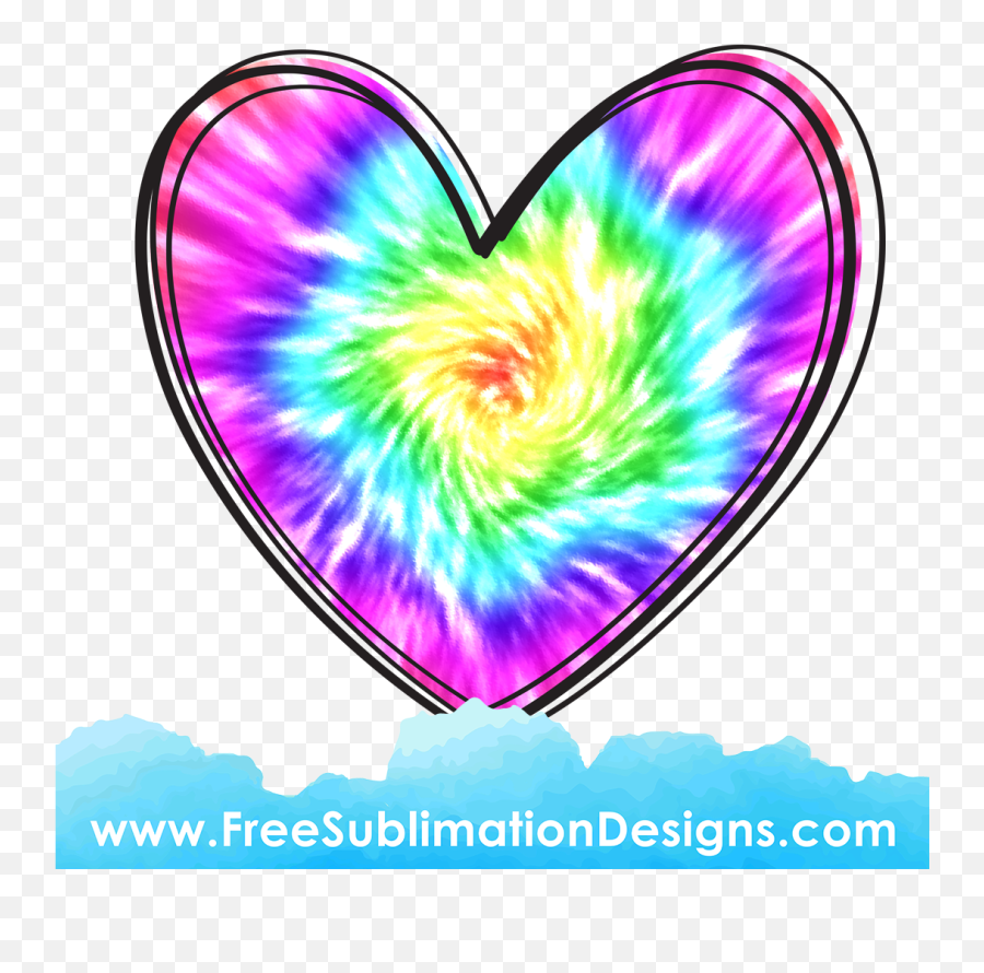 Free Sublimation Print - Tie Dye Rainbow Background Emoji,Multicolored Heart Emojis