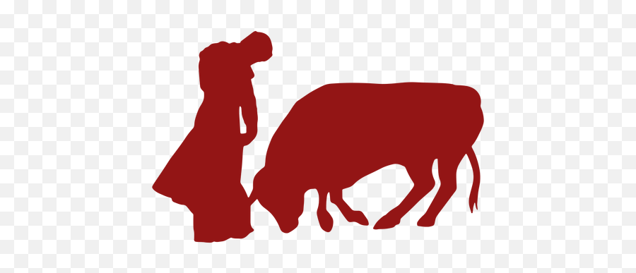 Bullfight Kneeling Bull Silhouette Transparent Png U0026 Svg Vector - Ox Emoji,Black Bull Emoticon
