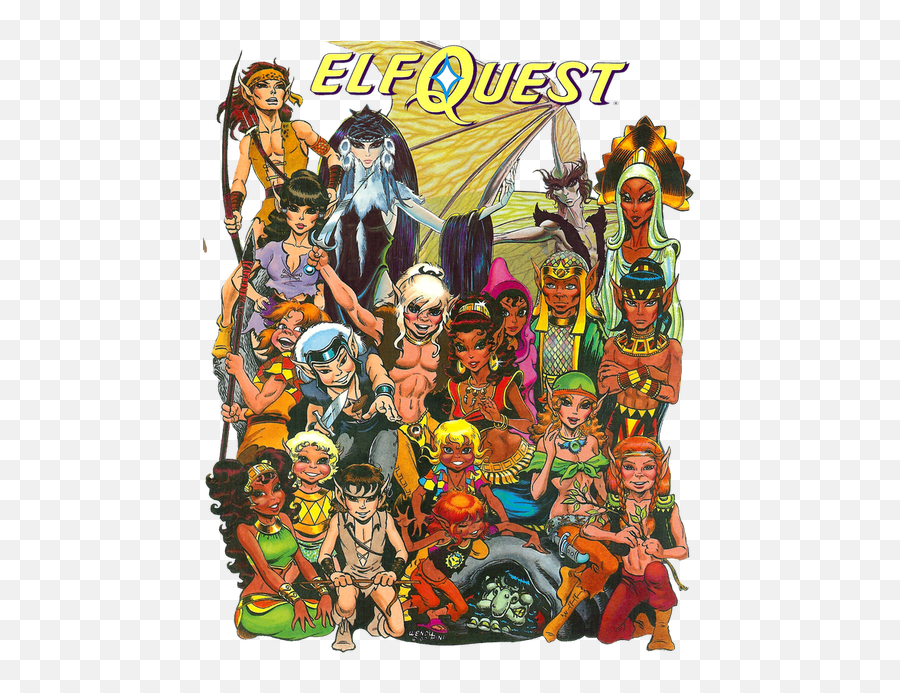 Elfquest - Elfquest Wendy Pini Emoji,Making Elfquest Emoticon